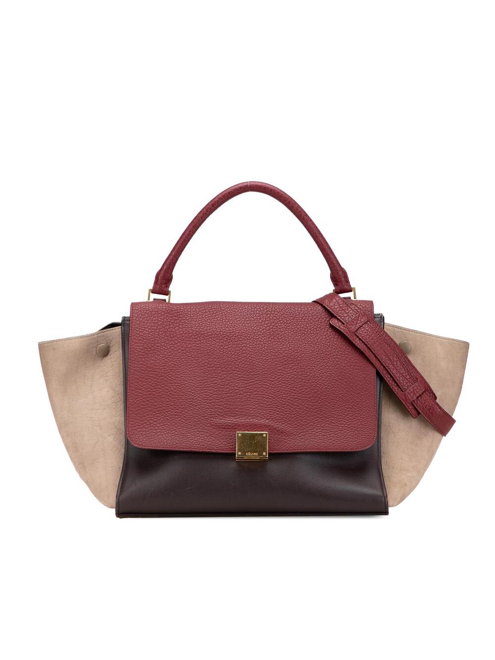 Celine Medium Tricolor Leather Trapeze #362284C47B